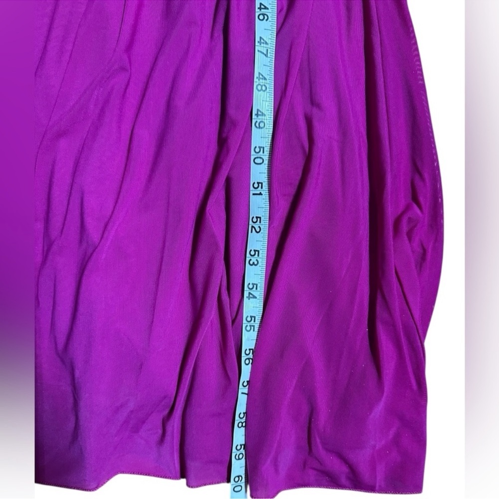 NWT Elegant Magenta Maxi Formal Evening Party Dress Gown - Picture 12 of 16